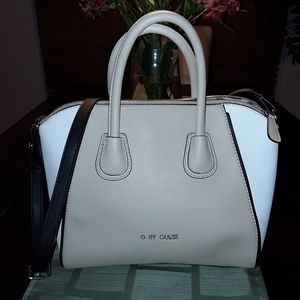 Tan/White Guess Purse